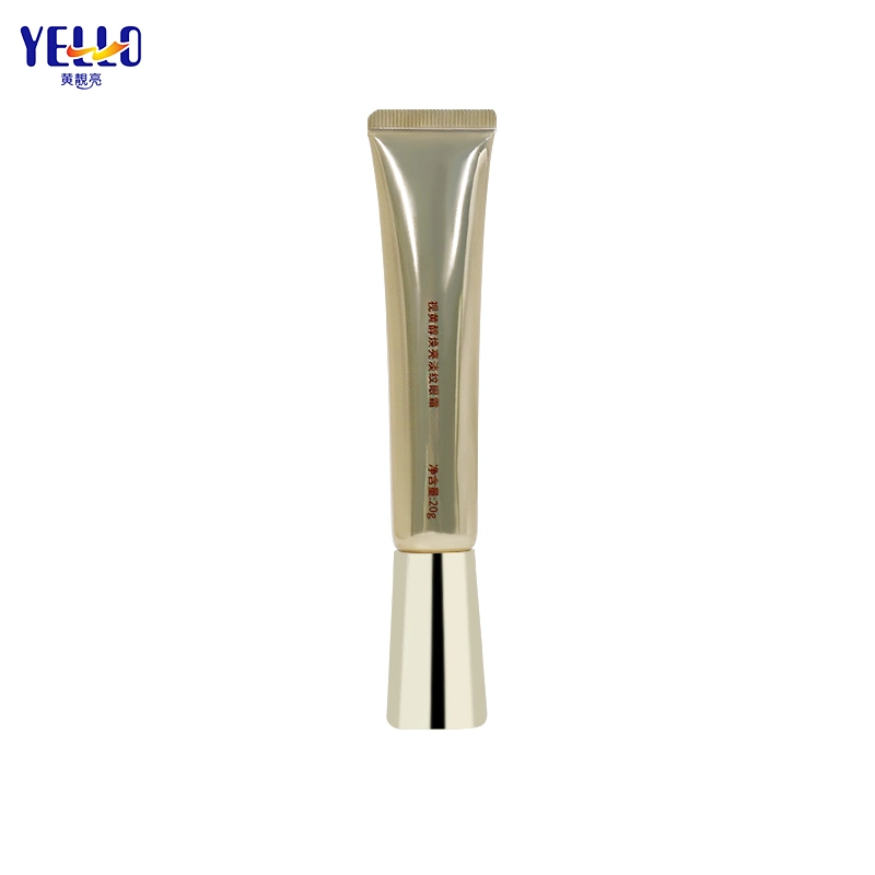 20g Gold Squeeze Tube Packaging Empty Squeeze Tube Round PE Cosmetic Tube