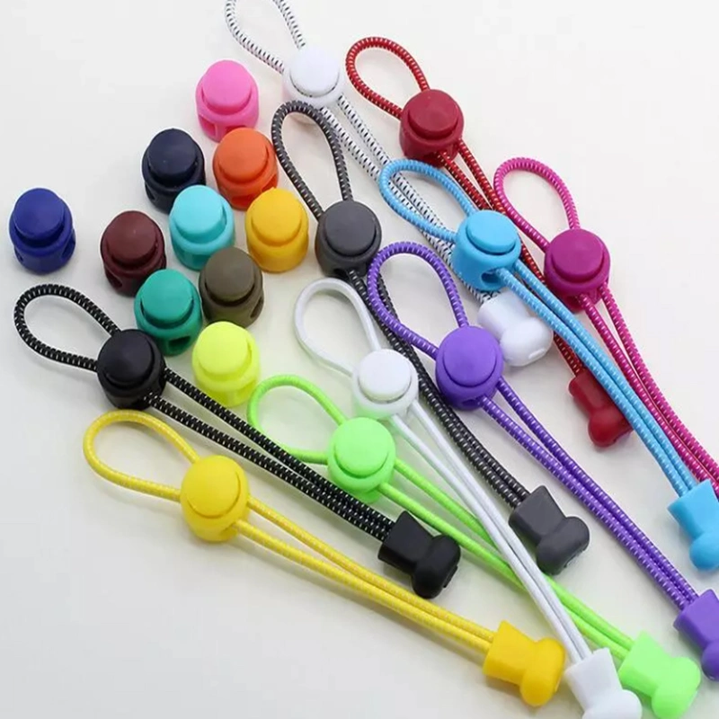 Elastic Lock No Tie Shoelaces Cord Locks for Drawstrings Elastic Laces Running Custom Plastic Bags Package No Tie Lock Lace