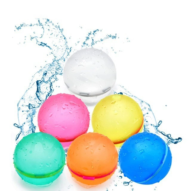 Gros jouet de bain pour enfants en silicone auto-obturant, éclaboussant des bombes d'eau réutilisables en silicone magnétique, fabrication de ballons d'eau en silicone.