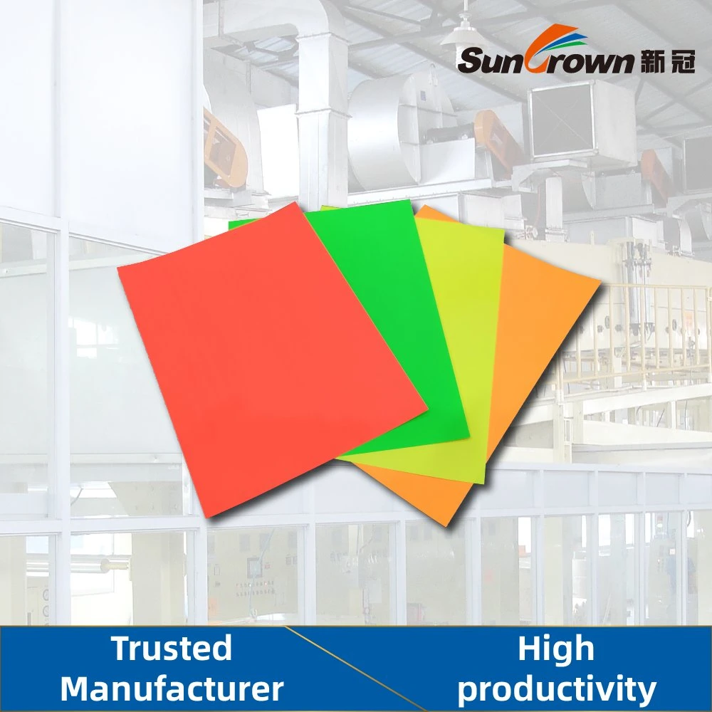 ورق فلورسنت برتقالي للملصقات