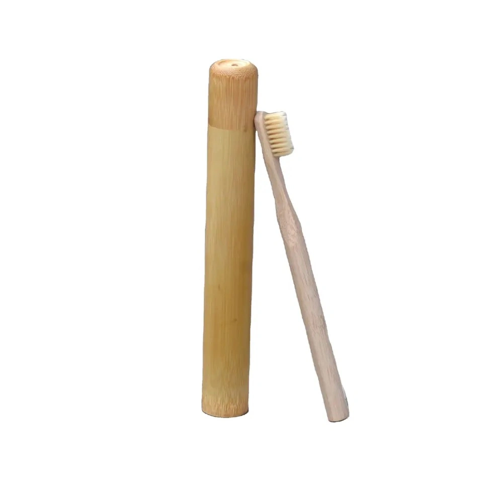 Hot Selling Eco Friendly Bamboo Toothbrush Case Bambus Tubes Bambou Box for Travel