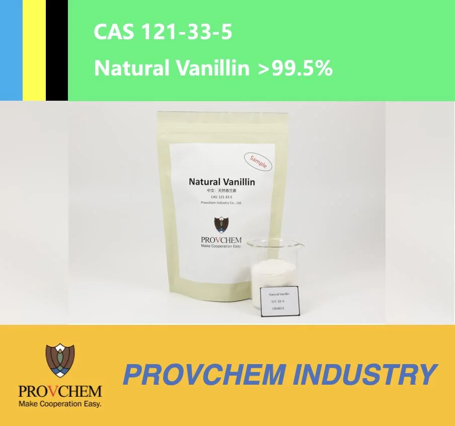 Природные Vanillin / CAS 121-33-5 фармацевтической продукции