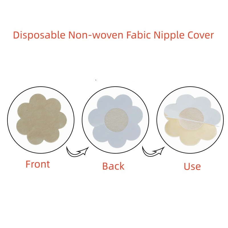 Disposible Woven Adhesive Fabric Chest Stickers Disposible Chest Patch Nipple Pasty for Swimming