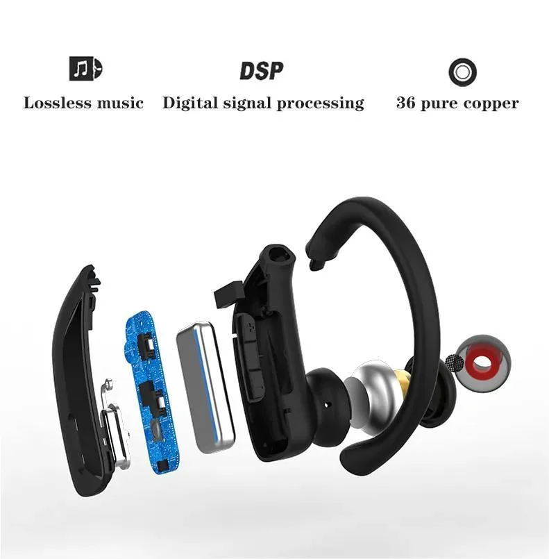 Factory Direct Sale Tws Wireless Earbuds T17 Sports Bluetooth Waterproof Earphones