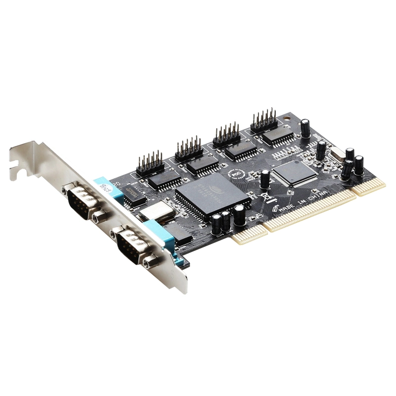 PCI-E de 6 Porta Serial RS-232COM EXTENSÃO do adaptador de placa riser