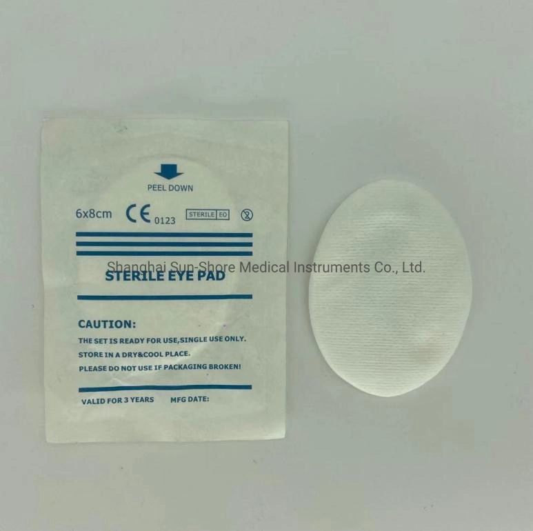 Disposable Sterile Adhesive Non Woven Wound Dressing Eye Pad for Medical Use