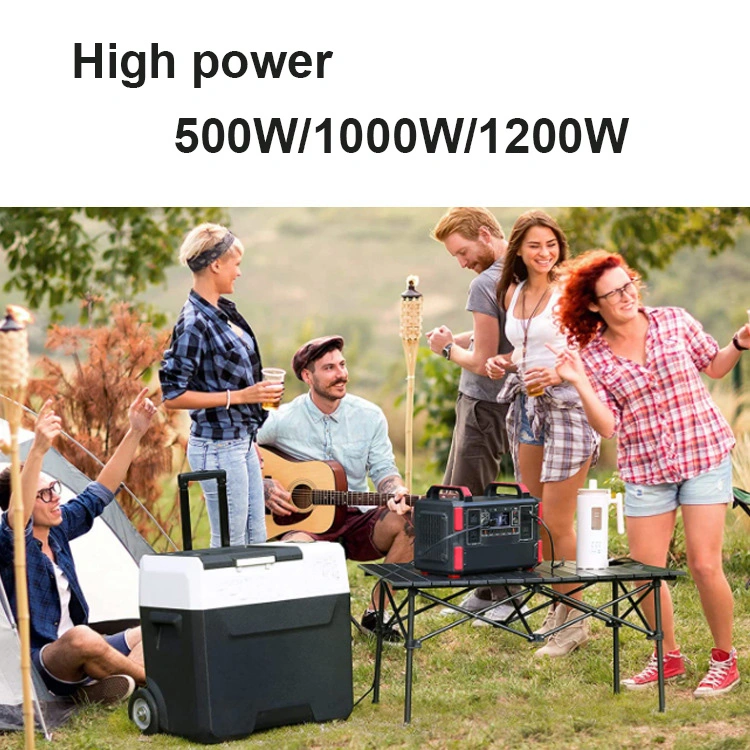 Solar Generator 1000W 1048wh Backup Lithium Battery 110V/1000W Pure Sine Wave AC Outlet Solar Generator for Outdoors Camping Travel Hunting Emergency