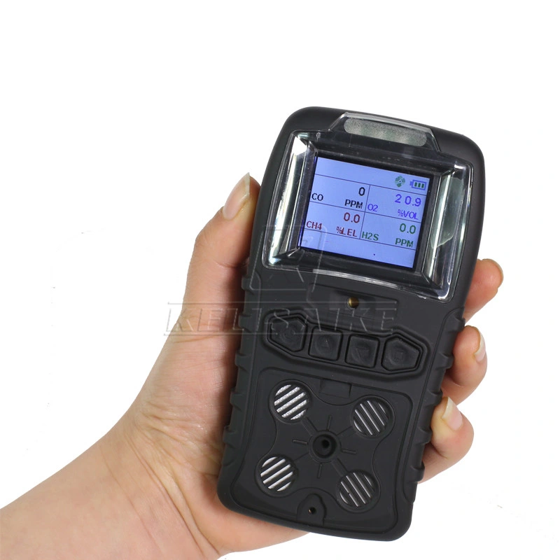 Ce Approved Portable Multi-Gas Detector for 4 Gases Co O2 H2s Lel/CH4