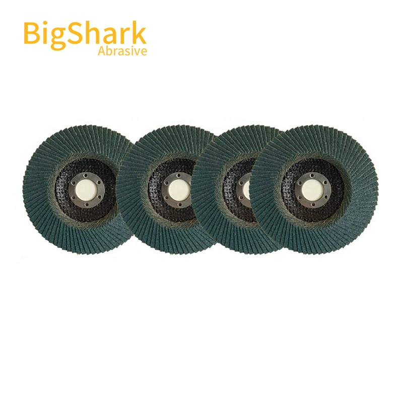 Stainless Steel Inox Polishing Green Color Zirconia Flap Disc