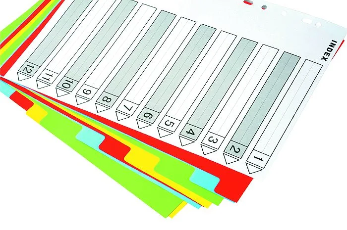 Index Tab Divider, Plastic File Folder (B3112)