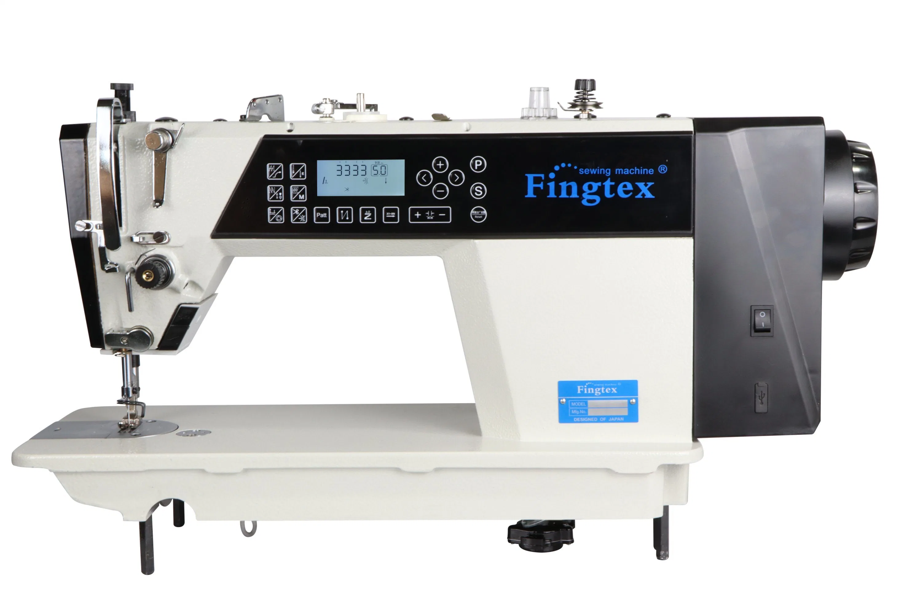 Fingtex Computerized Single Needle Sewing Machine with One Stepping Motor