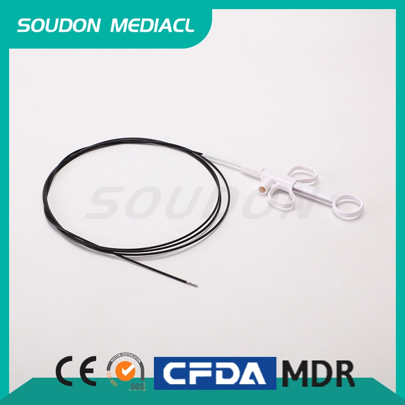 Instrumento médico endoscopia caliente electrodo pinza de biopsia 2300mm de longitud negro recubierto de FEP Fórceps de forma oval