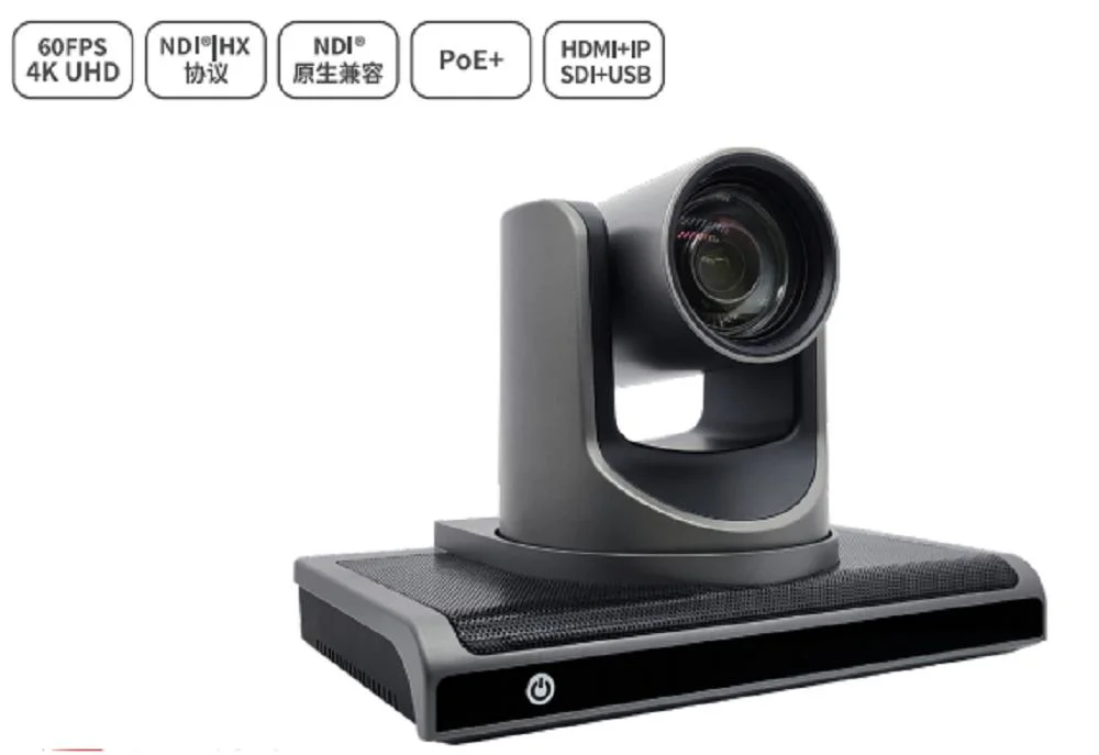 12xoptical Sony Sensor 4K 60fps SDI HD-Mi USB Poe IP PTZ-Videokonferenzkamera Line-in IP Ndi-Kamera für die Übertragung Visca Rtmp Ai Gesichtserkennung Ipcamera