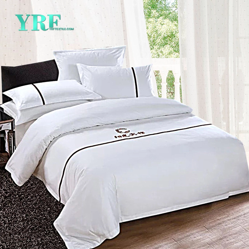 Yrf Customized Size White 60*40 S Satin 100% Cotton Hotel White Bedding Quilt Cover