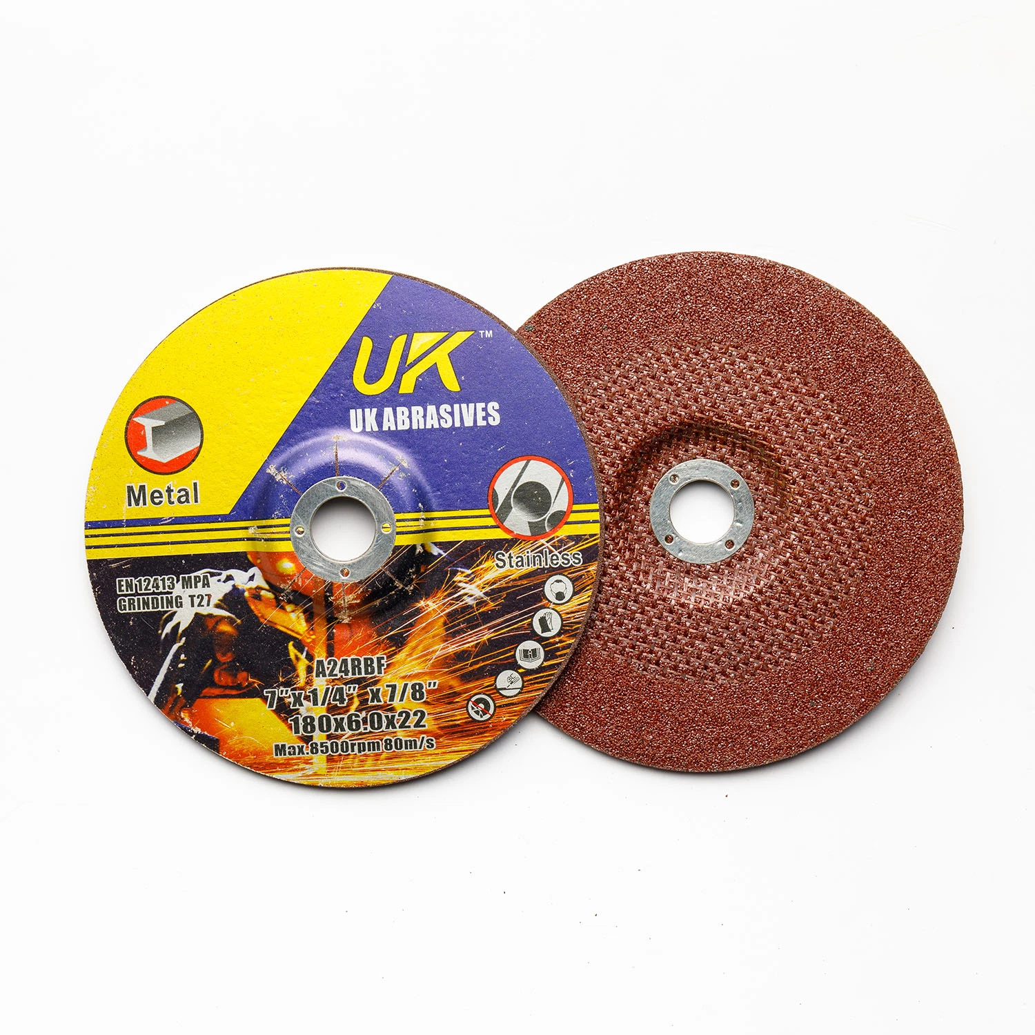 Meule abrasive pour meules abrasives pour meuleuse angulaire en inox métallique Disque de polissage