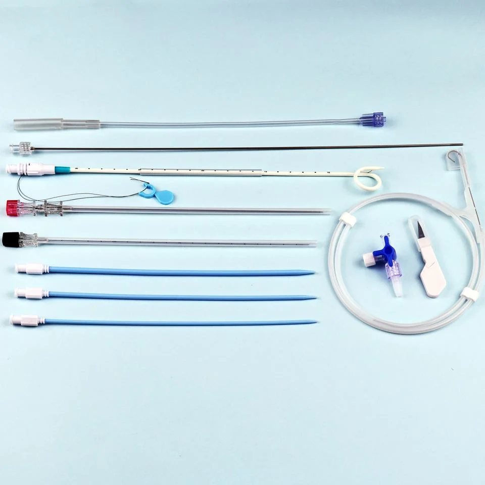 Disposable Medical Hydrophilic Nephrostomy Catheter Kit, Pigtail Drainage Catheter