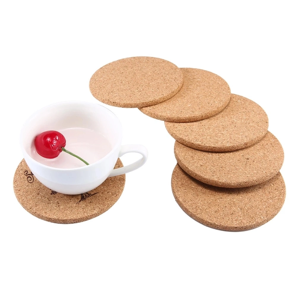 High quality/High cost performance Green Products and Health Wood Blank Cork Drink Coasters