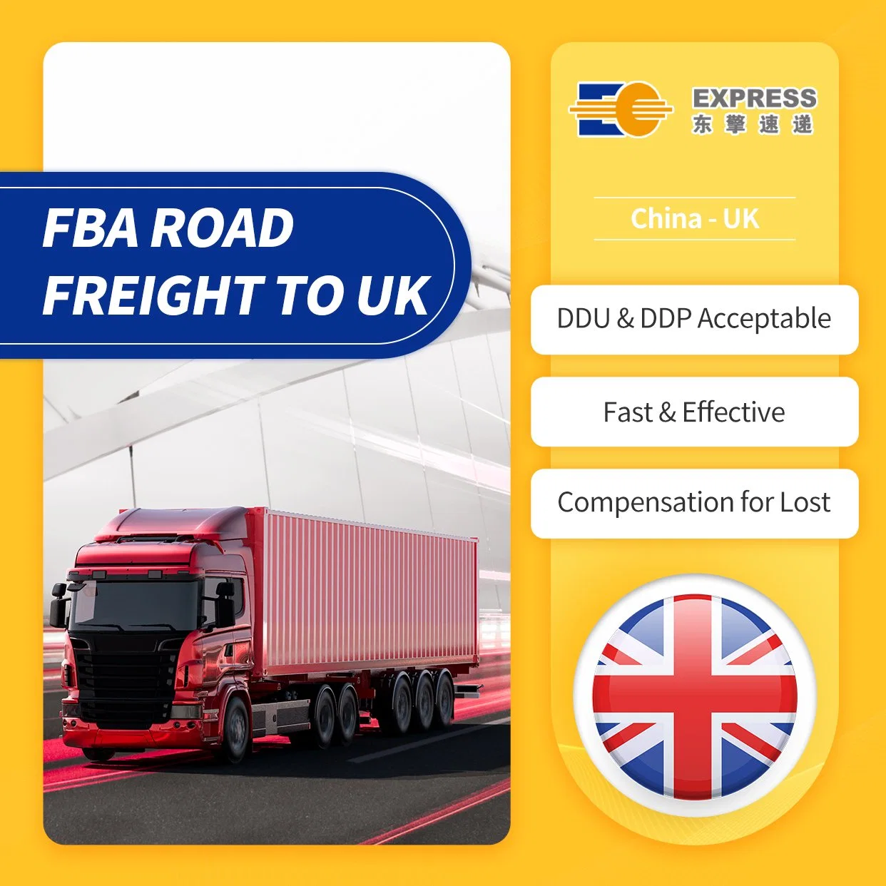 FBA Logistics Agent da China para países europeus Amazon, FBA Freight