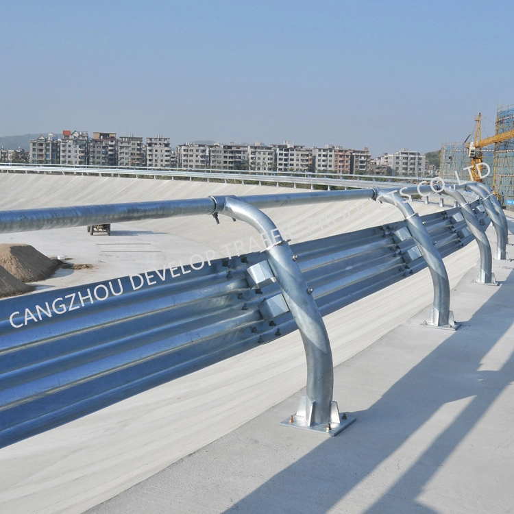 Safebuild tres ondas Hot DIP Galvanized Steel Barandilla de American Estándar