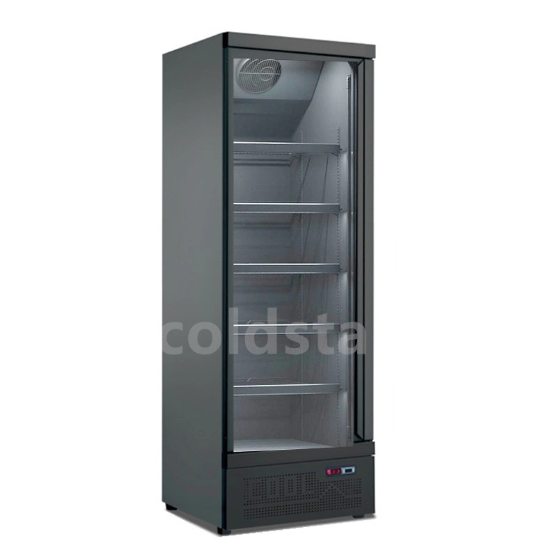 Supermarket Single Door Glass Beverage Soda Chiller Display Racks