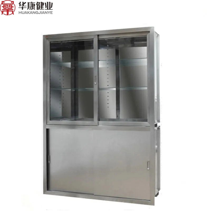 Medical Furniture for Libaratory Medicine Cabinet Stainless Steel Storage Cupboard