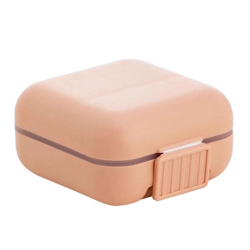 Portable Plastic Pill Box with 5/8 Compartments for Daily Pill Organization