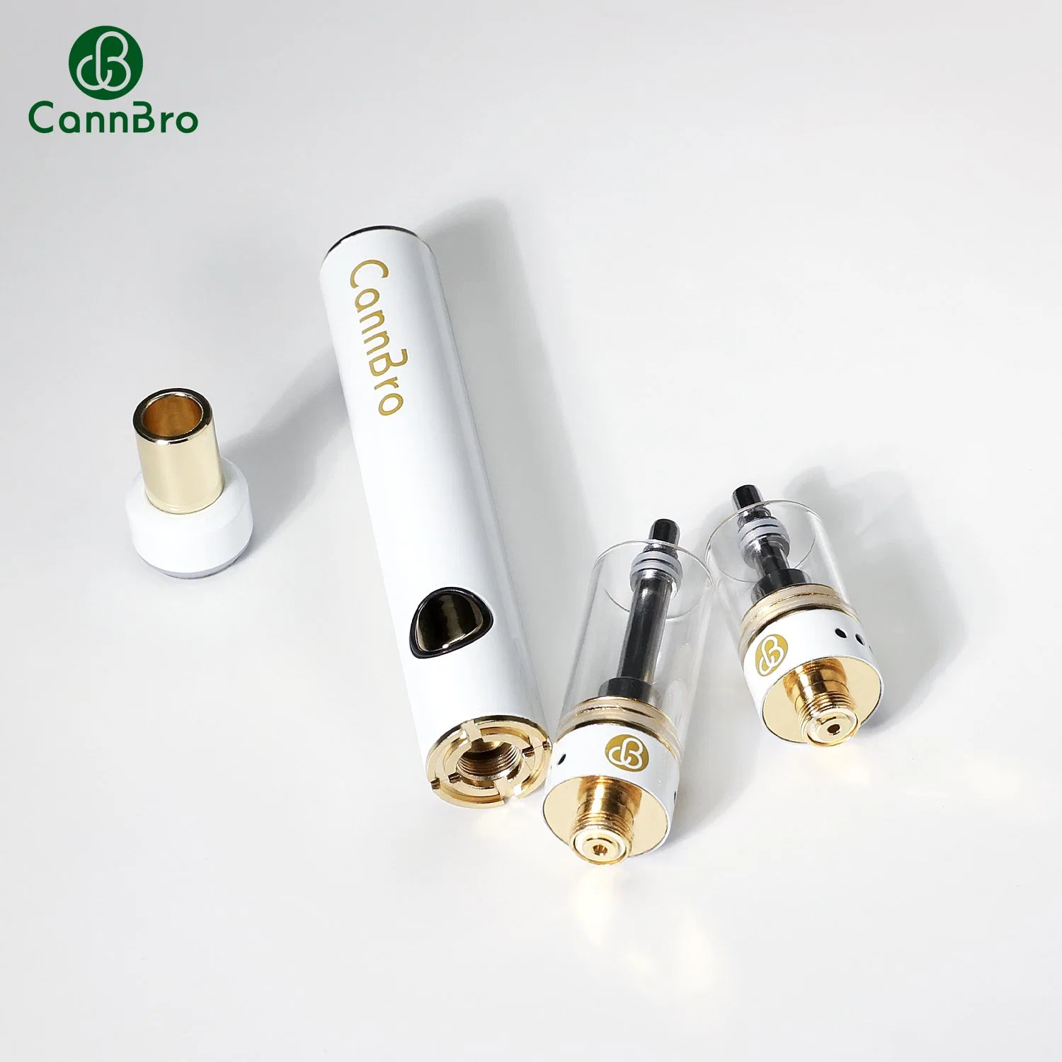 Großhandel 510 Gewinde Batterie 1ml 2ml Zerstäuber Alle Glas Vape Wagen: Leere Vape Pen Cartridge