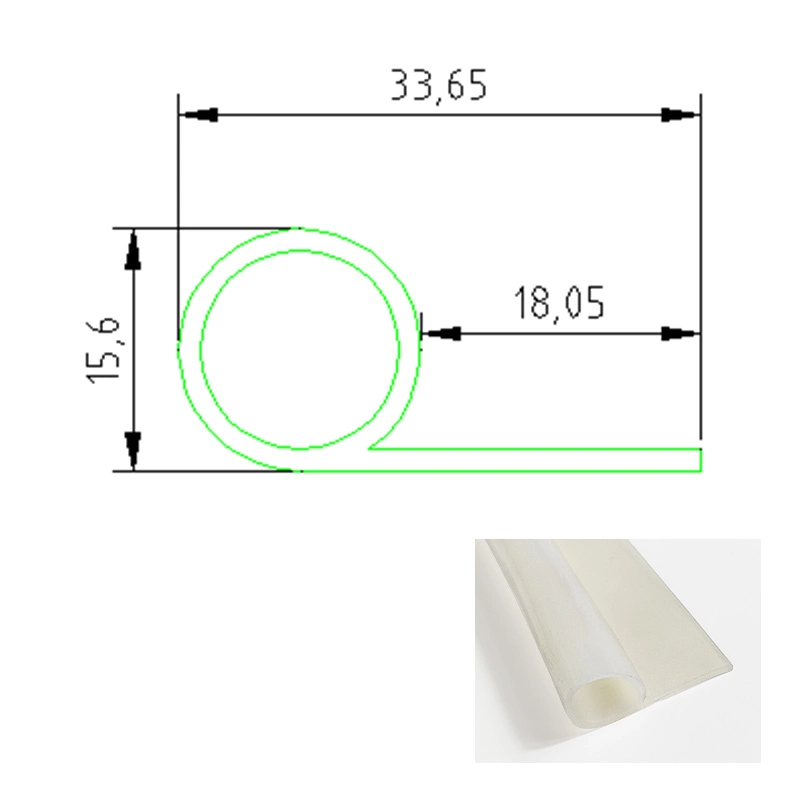 Heat Insulation Top Quality Oil Resistant Extrude Various E Shaped Oven Doors Silicone Rubber Bottom Door Strip