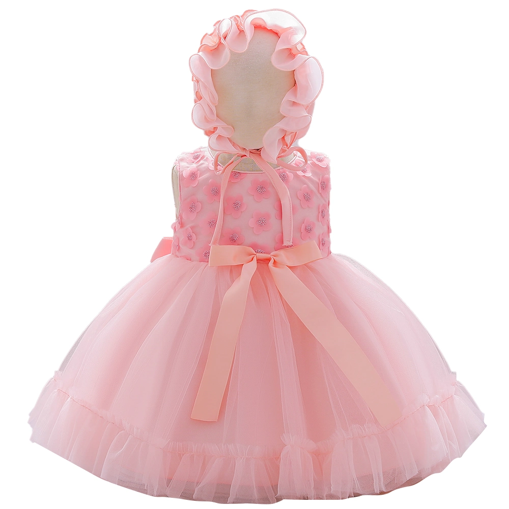 2021 Newborn Baby Wear Western Baby Wear Girls Party Garment Ball Gown Princess Frock Lace Sweet Dress