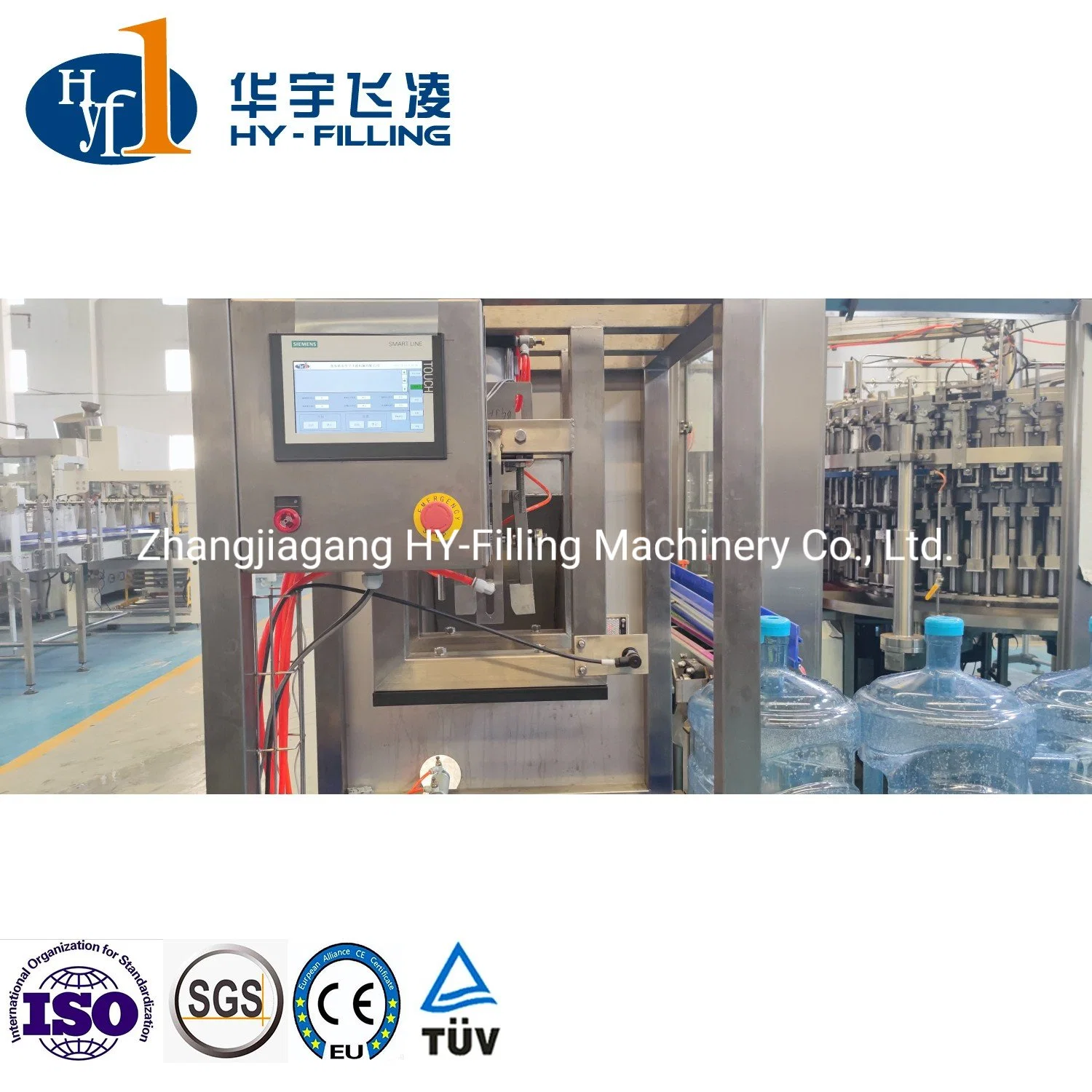 Factory Price Automatic 600bph 5 Gallon Bucket Big Bottle 19L 20L Bottled Liquid Pure Mineral Water Barrel Washing Filling Capping Bottling Line Filling Machine