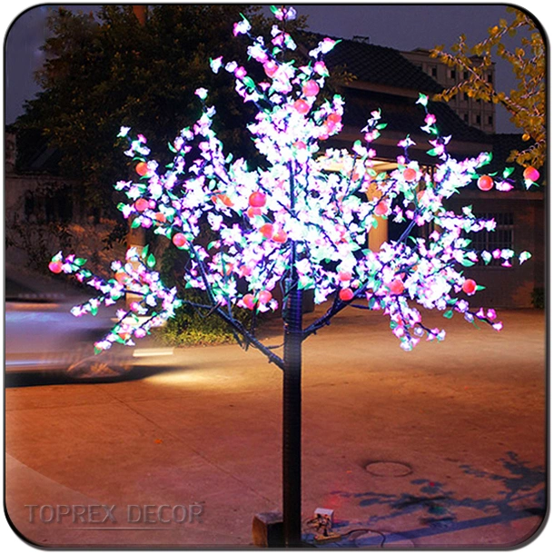 La decoración de bodas paisaje artificial LED se encienden Árbol de cerezos en flor