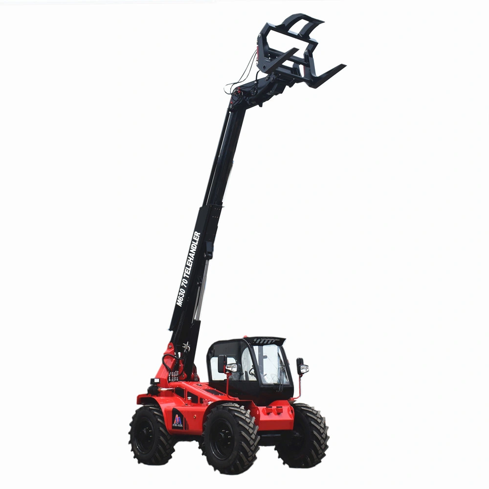 Chinese Brand Mini Telescopic Handler Telehandlers 4X4 Diesel Japanese Yanmar Engine Telescopic Boom Forklift 3ton 7m EPA 4 Euro 5 Engine Telehandler for Sale