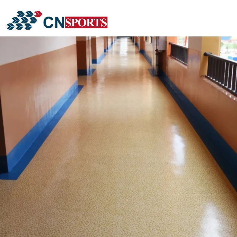 Colorful Easy Cleaning Spray Polyurea School Flooring, Hospital Floor, Hall Surface