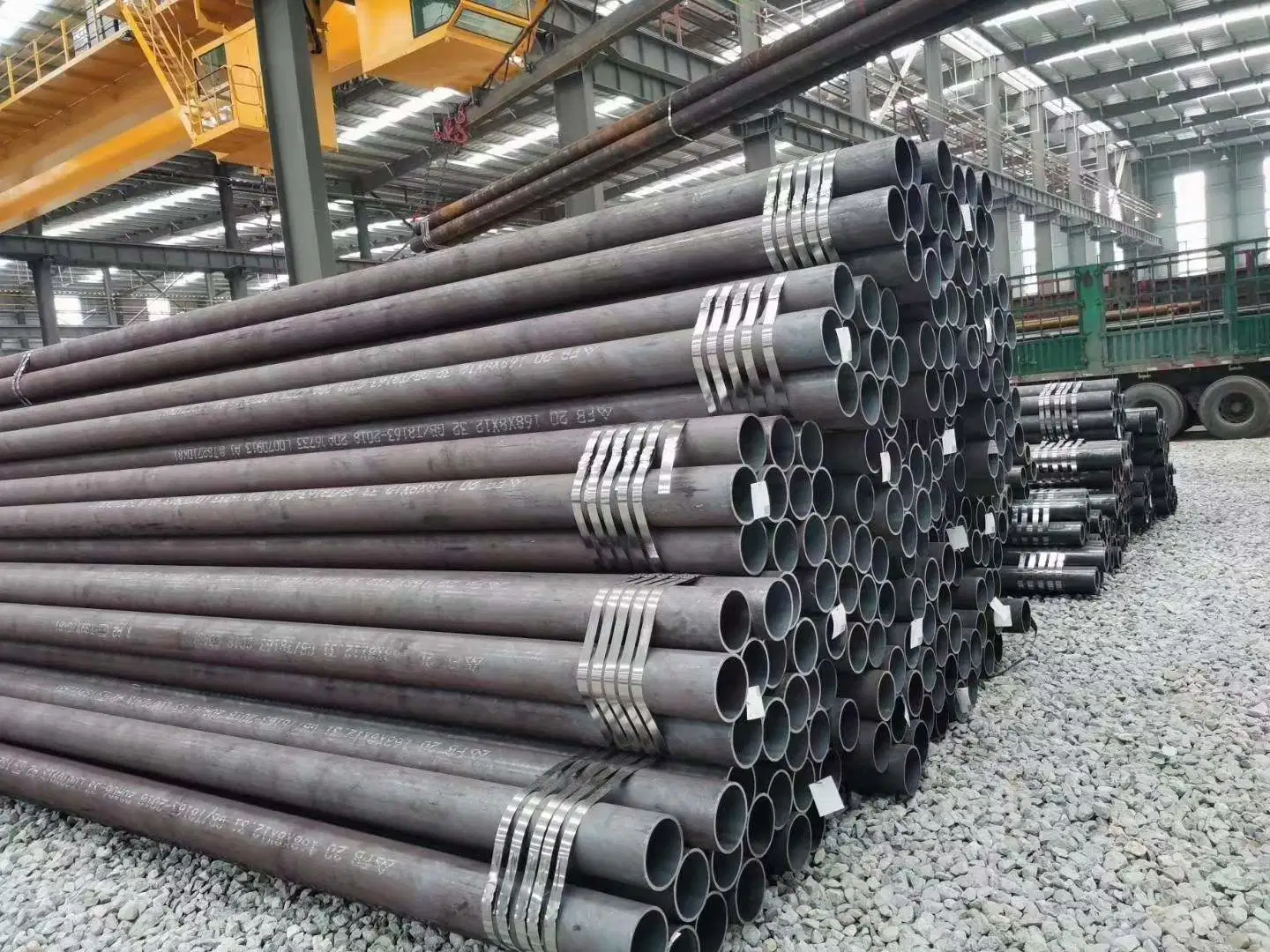 En10297-1 E355 Seamless Pipe E275 St52 SAE1045 DIN2391 St52 E215 E235 Seamless Steel Pipe