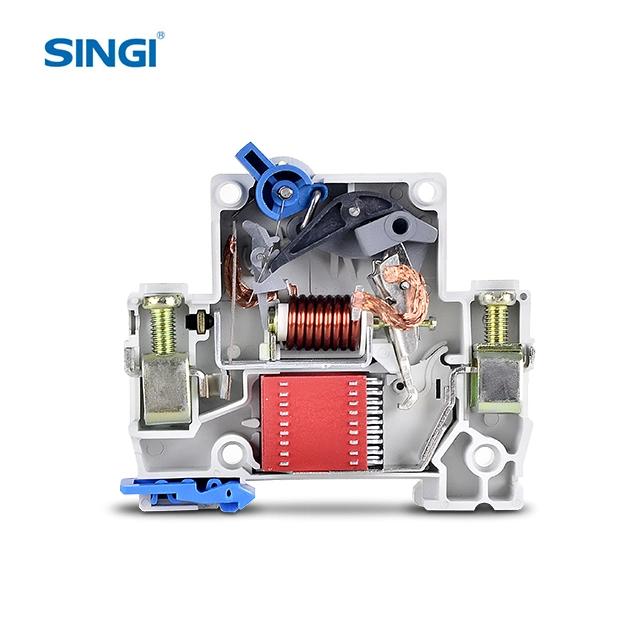 Singi DC Dz47-63 2p 10A قاطع الدائرة المصغرة MCB الكهربائية