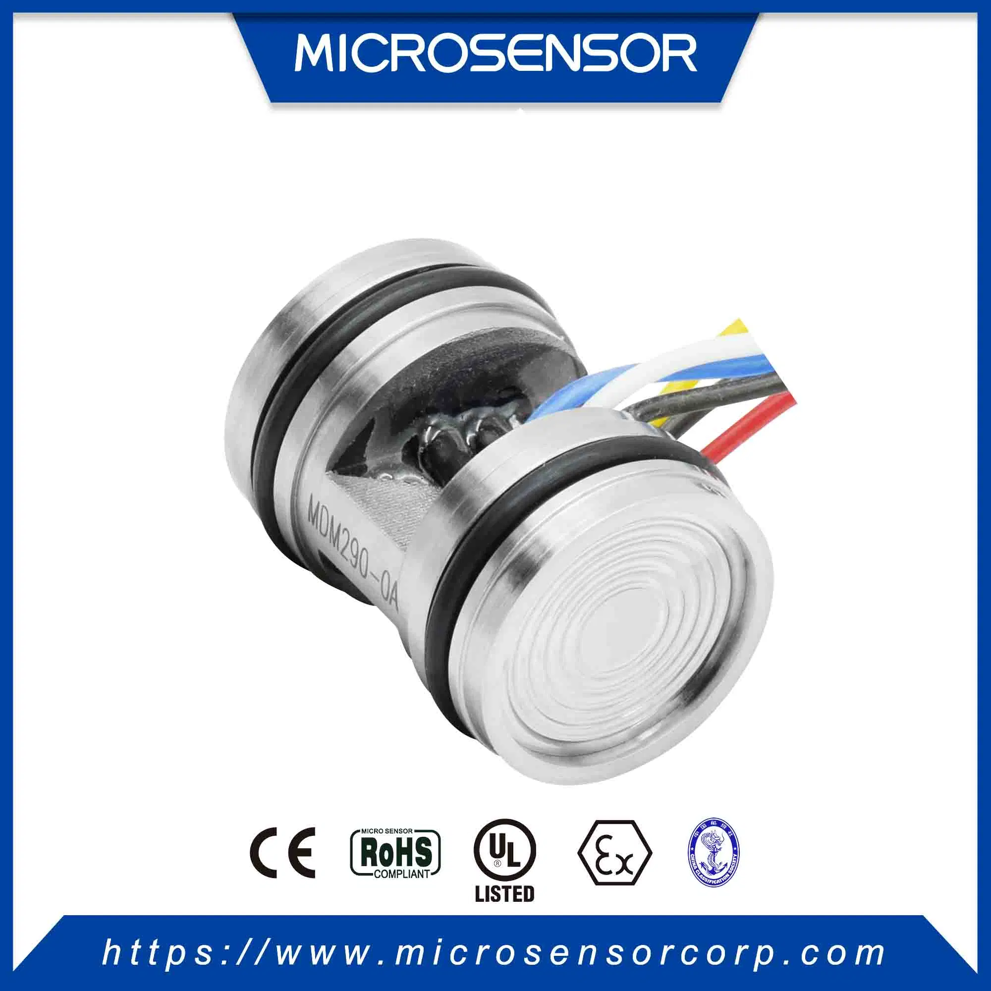 High Static Piezoresistive Stainless Steel Stable Piezoresistive Differential Pressure Sensor for Gas