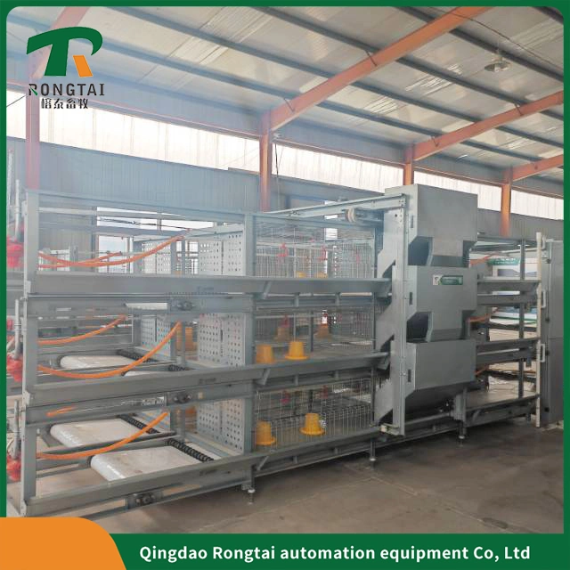 Poultry Farm Equipment Layer Chicken Cage 4 Tiers Manual Broiler Chicken Cage