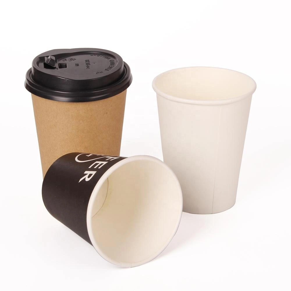 Einweg Doppel Drenching Film Papier Cup Maßgeschneiderte Single-Layer-Kaffee-Werbung Becher Mit Kalten Getränken