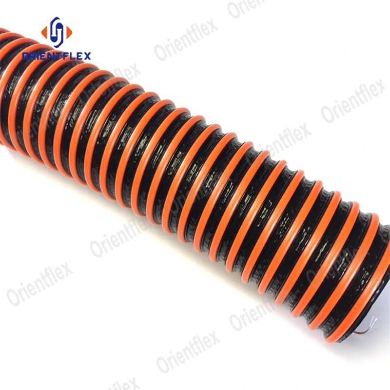 Orange Corrugated Gasoline Diesel Fuel Drop Hose