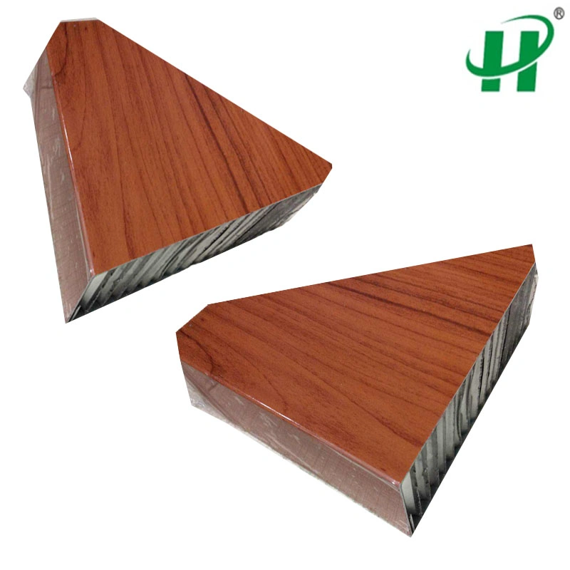 Matériel de décoration du grain du bois panneau composite Honeycomb
