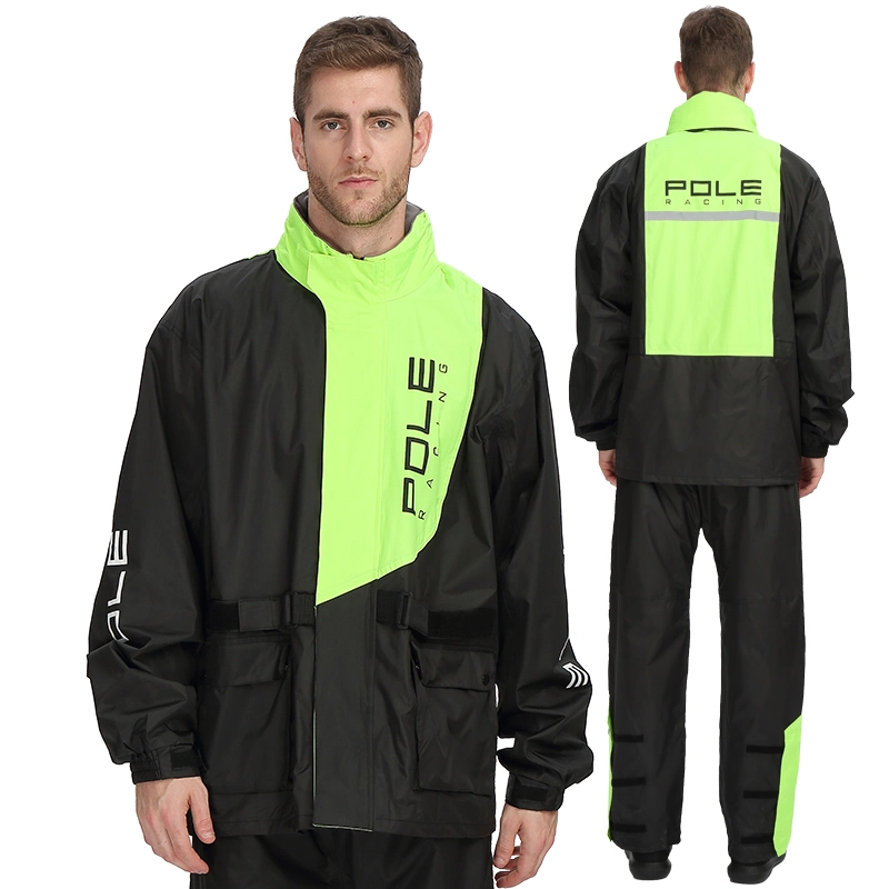 New Design Regenjacke Motorrad Wasserdichte Regenjacke für Erwachsene