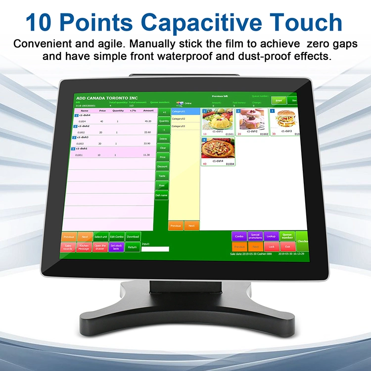 15.6 Inch Android Window POS All in One PC Kiosk Touch Screen Cash Register