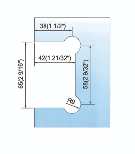 Accesorios de puerta de vidrio de ducha estándar para Mayorista/Proveedors bisagras montaje en pared Con placa trasera Offset carcasa de la pantalla de la ducha sin marco en Foshan