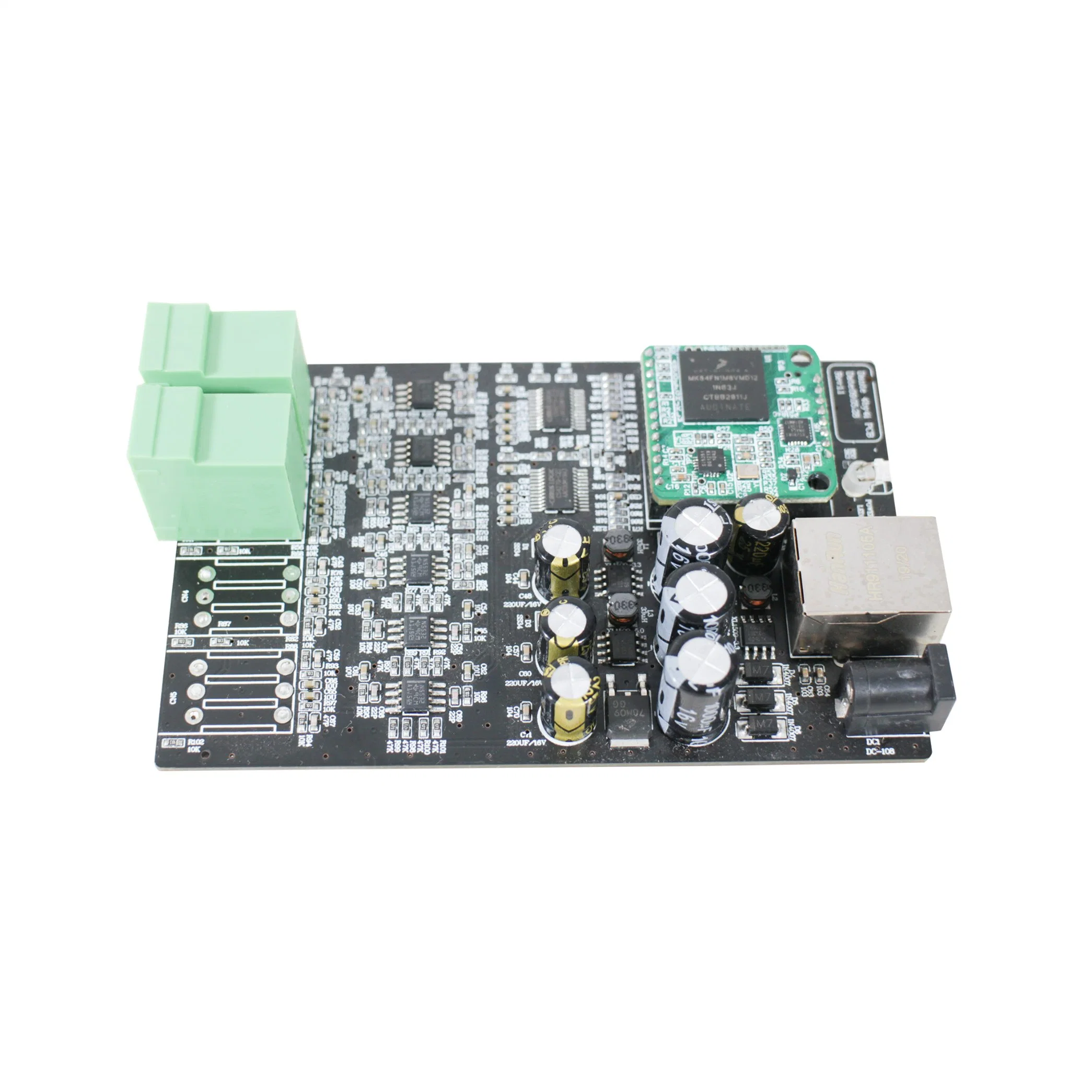 Dante 2 in 2 out PCB Board Ideal Audio Interface to Increase The Number of Microphones or Aux Inputs