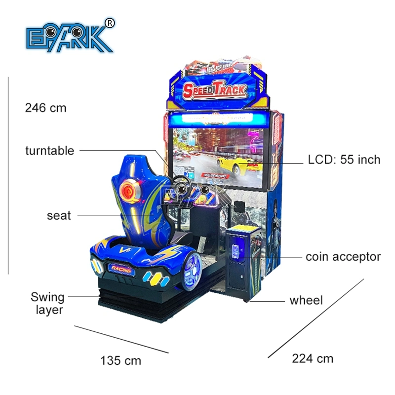 Parque de Atracciones Juegos eléctricos funcionan con monedas y pista de velocidad velocidad dinámica alquiler de coche de carreras de la máquina de juego