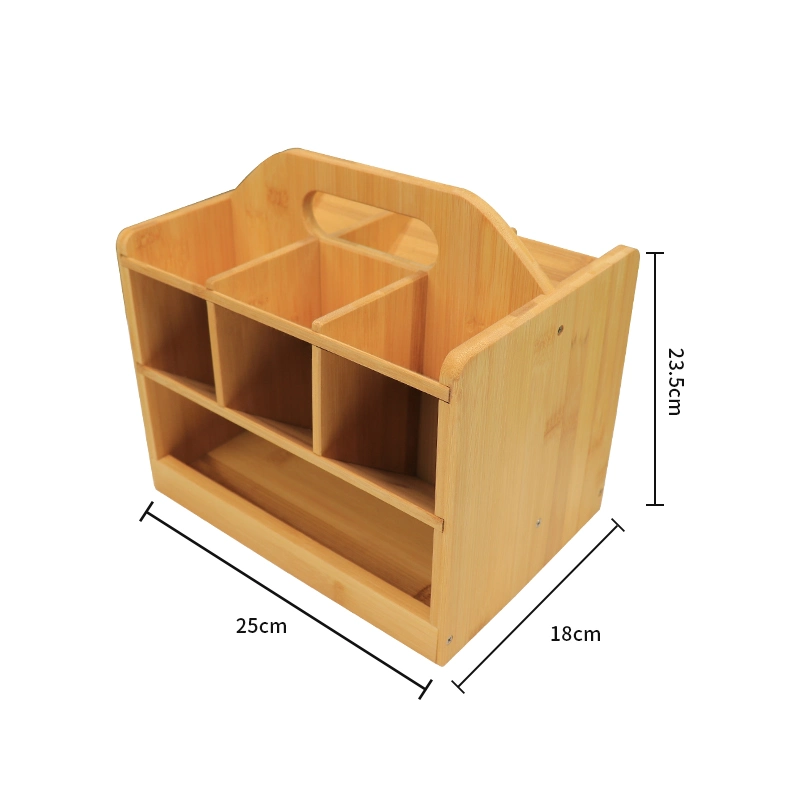 Wood Multi-Function Desk Stationery Organizer Storage Box Pen/Pencil