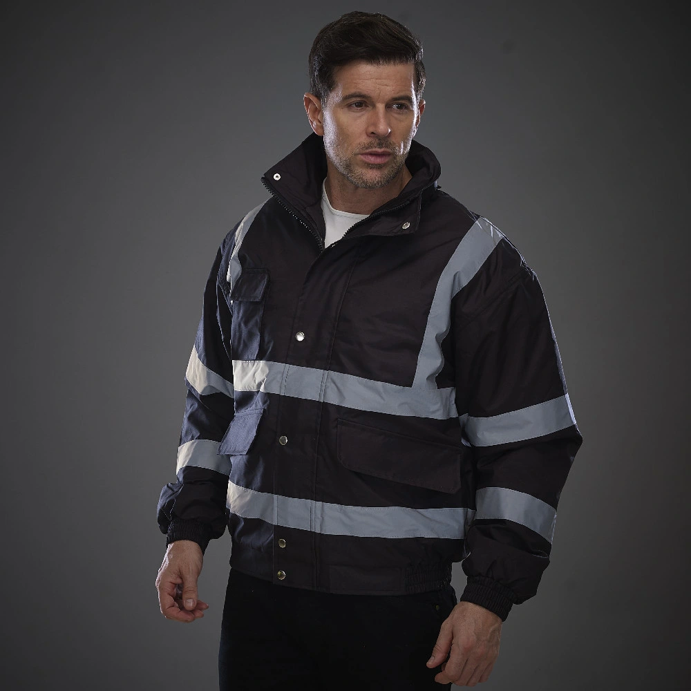 Big Heavy Waterproof Reflective Winter Windproof Reflector Workwear Safety Jacket