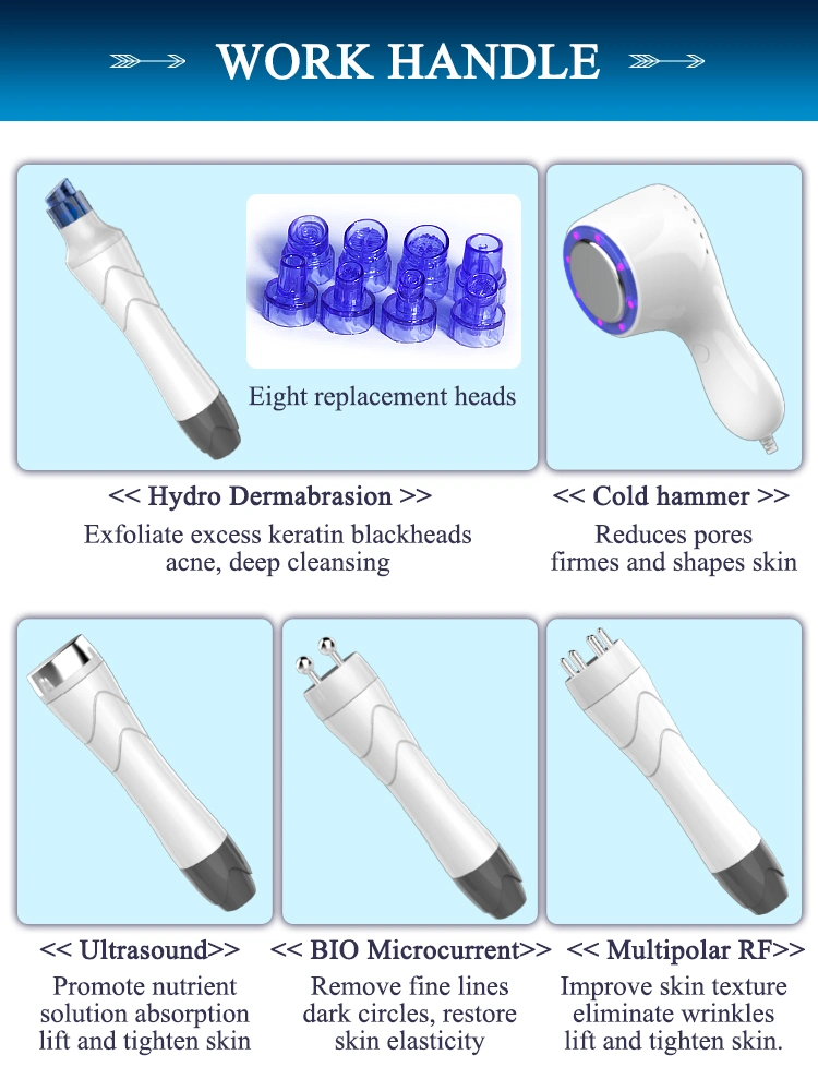 Hydro Micro Dermabrasion Machine Facial Peel Skin Tightening Hydrofacials Machine for SPA Use