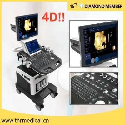 Full Digital Color Doppler Ultrasound Machine with Trolley (THR-USC900)