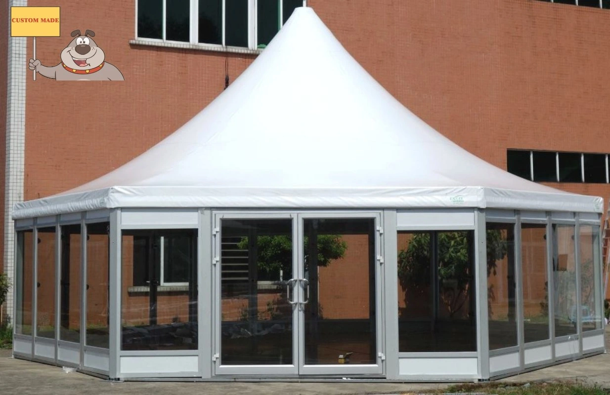 La pagode de gros de l'usine en PVC blanc jardin extérieur tente de mariage pour l'événement